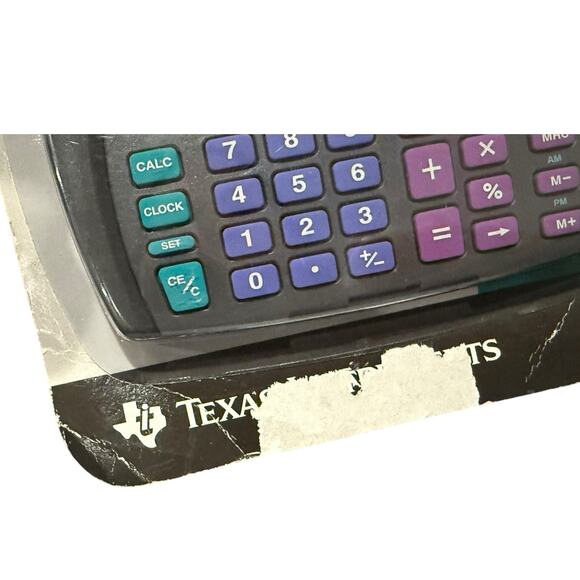 Texas Instruments TI-1775 Vintage Compact Calculator w/ Clock 1995 New Old Stock - Picture 5 of 8